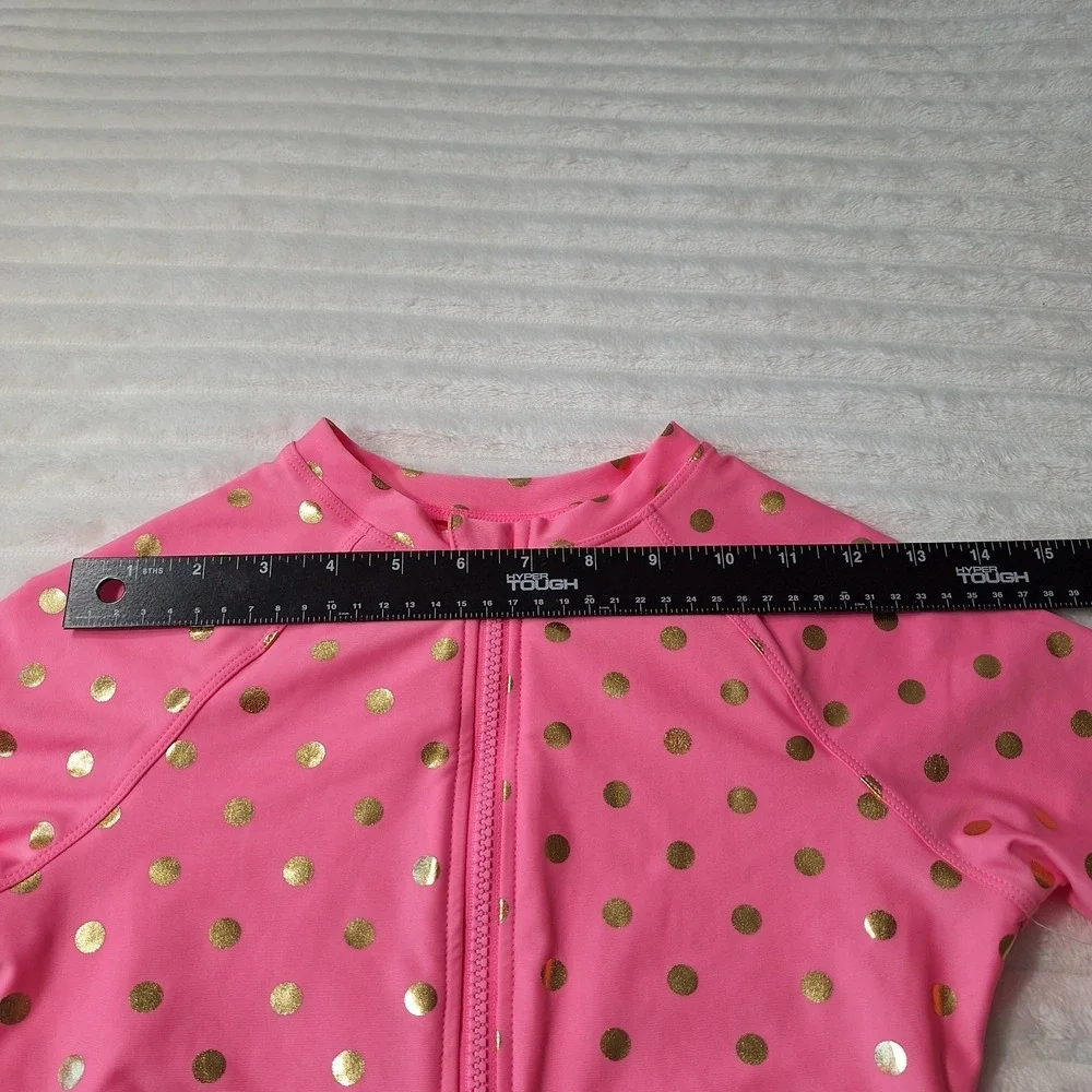 3 PC LOT One Pc Long Sleeve Rashguard Swimsuits‎ Girls L (10-12) Multi UPF 50+